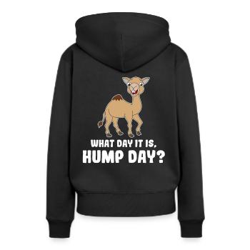 Kamel Kamele Tierliebe Liebhaber Geschenk - Frauen Premium Bio Hoodie - Schwarz - Hinten - Julia (174cm)