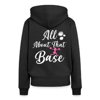 Cheerleader - Frauen Premium Bio Hoodie - Schwarz - Hinten - Julia (174cm)