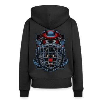 Hockey loup loup wolfpack le prédateur de hockey - Sweat à capuche Premium bio Femme - noir - Dos - Julia (174cm)