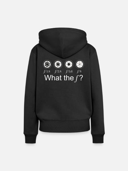cámara - Dame Premium hoodie, økologisk bomuld - sort