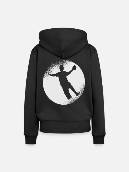Handball Hobby - Frauen Premium Bio Hoodie - Schwarz