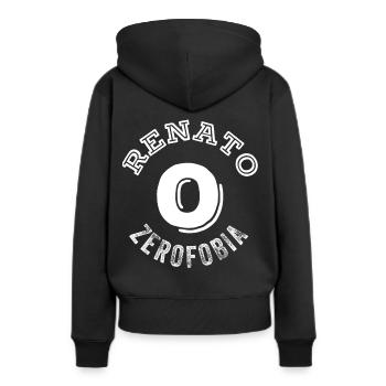 Renato Zero Italie Musique Idée cadeau - Sweat à capuche Premium bio Femme - noir - Dos - Julia (174cm)