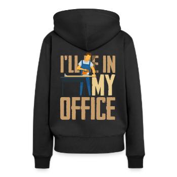 Carpenter workshop - Women’s Premium Organic Hoodie - black - Back - Julia (174cm)