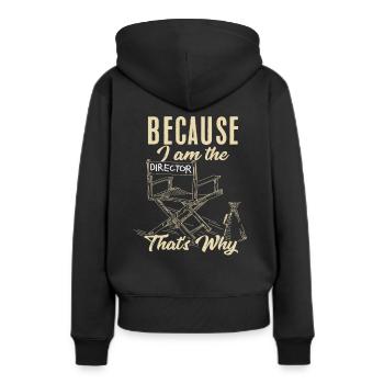 Film Filmemacher - Frauen Premium Bio Hoodie - Schwarz - Hinten - Julia (174cm)