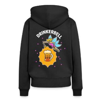 Drinkerbell Bier Zaubern Wortspiel - Frauen Premium Bio Hoodie - Schwarz - Hinten - Julia (174cm)