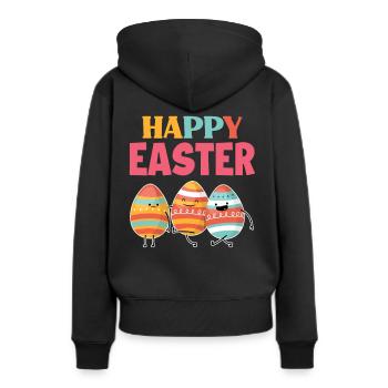 Ostern Heiliges Osterfest - Frauen Premium Bio Hoodie - Schwarz - Hinten - Julia (174cm)