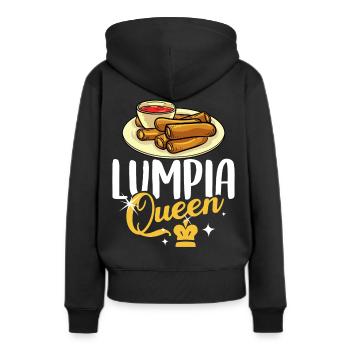 Lumpia Wraps Frühlingsrolle Shanghai Filipino - Frauen Premium Bio Hoodie - Schwarz - Hinten - Julia (174cm)