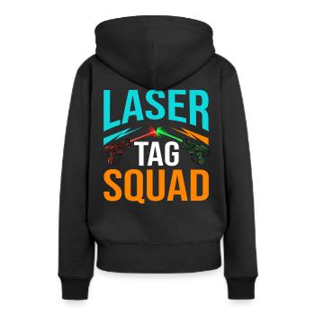 Laser Tag Laser Tag Laser Game Joueur de laser - Sweat à capuche Premium bio Femme - noir - Dos - Julia (174cm)