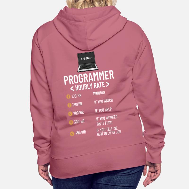 Programmierer Programmieren Computerentwickler Pc Frauen Premium Bio Hoodie