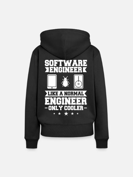 Software Engineering Softwaretechnik Ingenieur - Frauen Premium Bio Hoodie - Schwarz