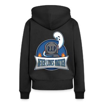 After Lives Matter - Frauen Premium Bio Hoodie - Schwarz - Hinten - Julia (174cm)