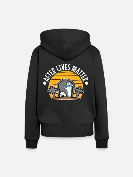 After Lives Matter - Frauen Premium Bio Hoodie - Schwarz