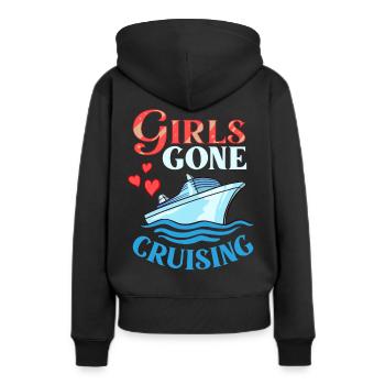 Croisière Croisière Croisière Croisière - Sweat à capuche Premium bio Femme - noir - Dos - Julia (174cm)