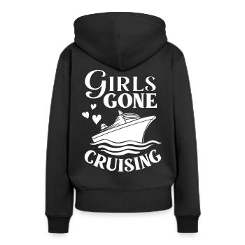 Croisière Croisière Croisière Croisière - Sweat à capuche Premium bio Femme - noir - Dos - Julia (174cm)