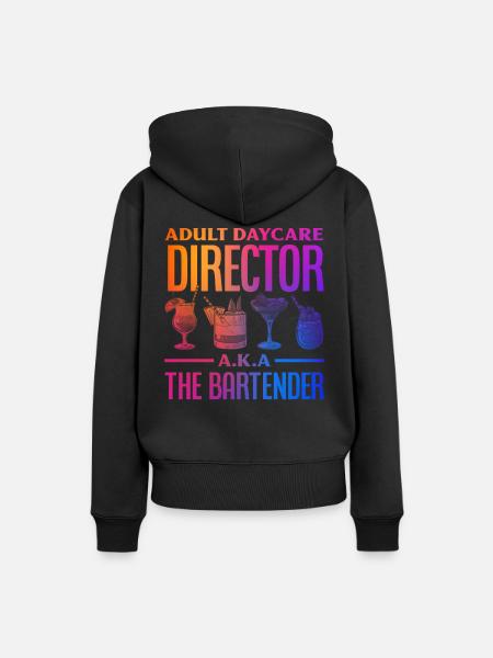 Barkeeper - Frauen Premium Bio Hoodie - Schwarz