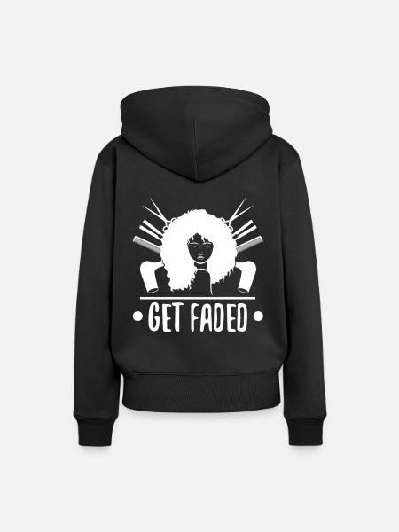 Get Faded Baber - Frauen Premium Bio Hoodie - Schwarz