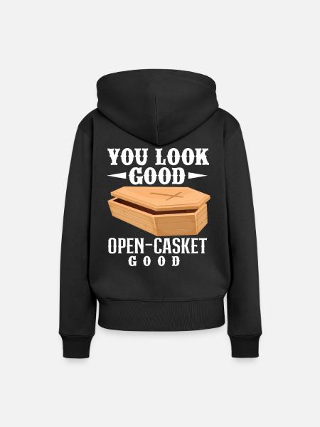 Bestatter Leichenbestatter - Frauen Premium Bio Hoodie - Schwarz
