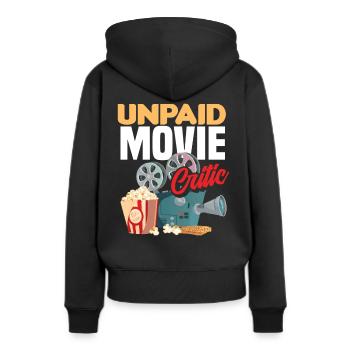 Film Kritiker Kinogänger - Frauen Premium Bio Hoodie - Schwarz - Hinten - Julia (174cm)