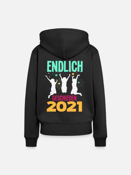 Endlich Geschieden 2021 Scheidungsparty - Frauen Premium Bio Hoodie - Schwarz