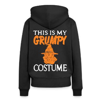 Gnom - This is my Grumpy Costume - Women’s Premium Organic Hoodie - black - Back - Julia (174cm)