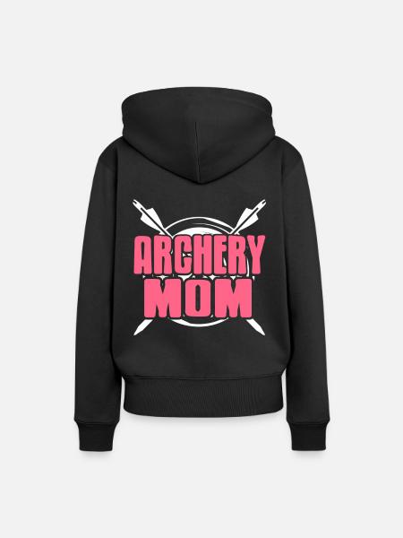 Schütze - Archery Mom - Frauen Premium Bio Hoodie - Schwarz
