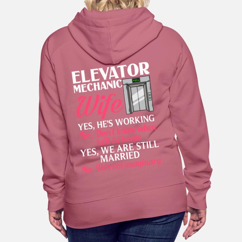 Elevator Elevator System Technician Woman Elevator Elevator Women’s Premium Organic Hoodie
