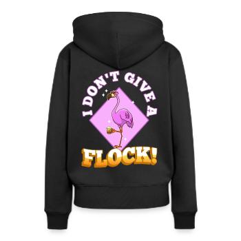 Je ne donne pas de troupeau - Sweat à capuche Premium bio Femme - noir - Dos - Julia (174cm)
