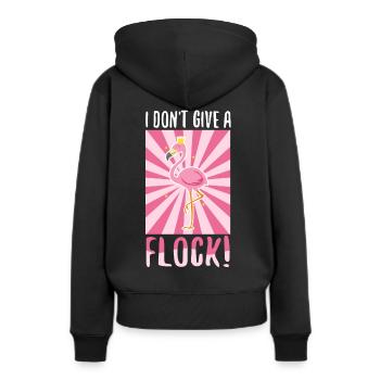 Je ne donne pas de troupeau - Sweat à capuche Premium bio Femme - noir - Dos - Julia (174cm)