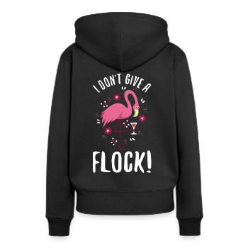 Je ne donne pas de troupeau - Sweat à capuche Premium bio Femme - noir - Dos - Julia (174cm)