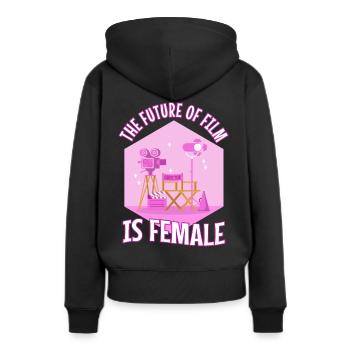The Future Of Film Is Female - Women’s Premium Organic Hoodie - black - Back - Julia (174cm)