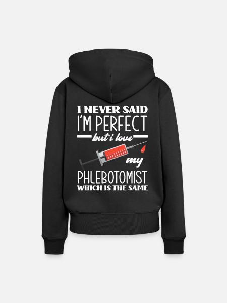 Punktionskraft - Frauen Premium Bio Hoodie - Schwarz