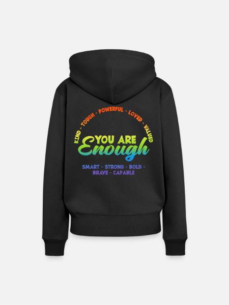 LGBTQ Motivation - Frauen Premium Bio Hoodie - Schwarz