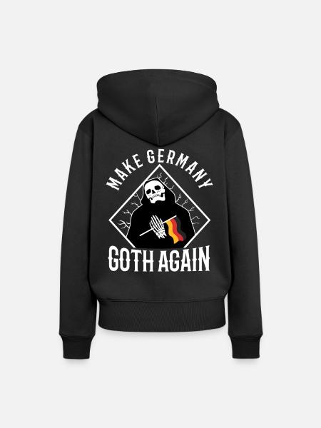Make Germany goth again - Frauen Premium Bio Hoodie - Schwarz
