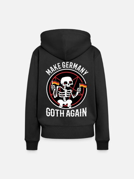 Make Germany goth again - Frauen Premium Bio Hoodie - Schwarz