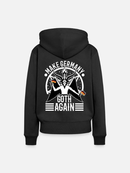 Make Germany goth again - Frauen Premium Bio Hoodie - Schwarz