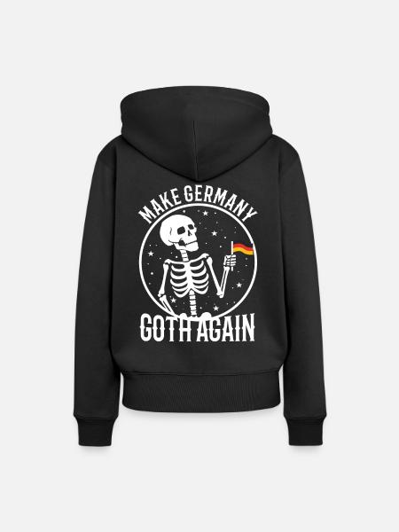 Make Germany goth again - Frauen Premium Bio Hoodie - Schwarz
