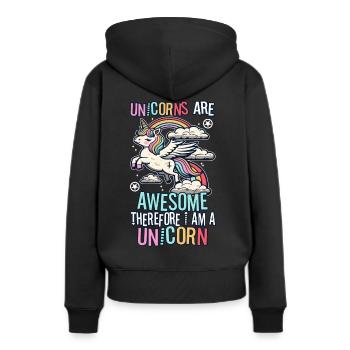 100 jours magiques d'école - Sweat à capuche Premium bio Femme - noir - Dos - Julia (174cm)