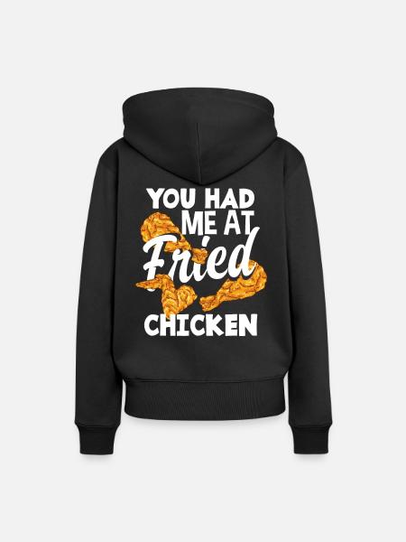 Fried Chicken - Frauen Premium Bio Hoodie - Schwarz