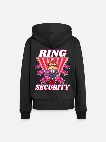 Ring Security Wedding - Frauen Premium Bio Hoodie - Schwarz
