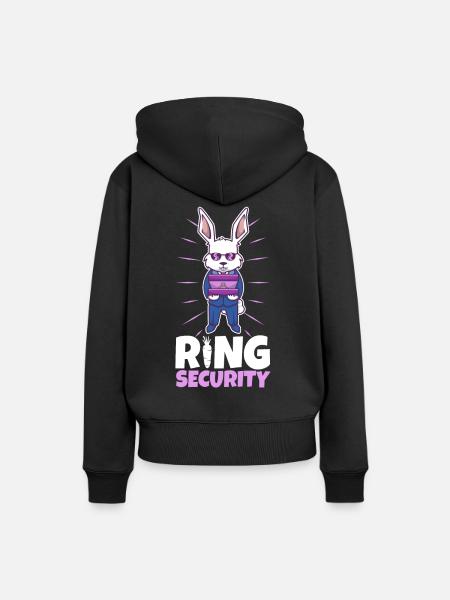 Ring Security Wedding - Frauen Premium Bio Hoodie - Schwarz
