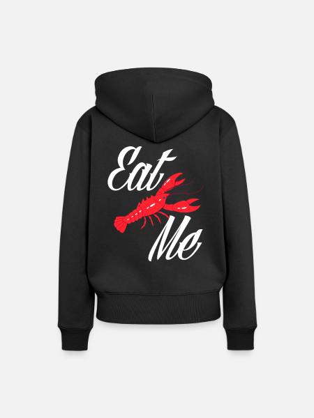 Langusten Ess Mich - Frauen Premium Bio Hoodie - Schwarz