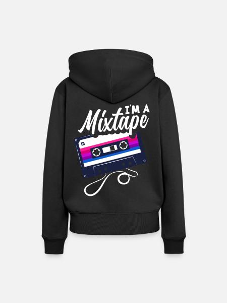 Bisexuell Mixtape - Frauen Premium Bio Hoodie - Schwarz