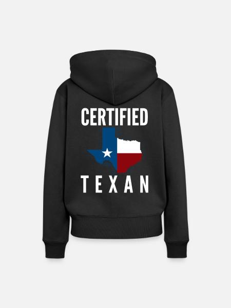 Texas Texaner - Frauen Premium Bio Hoodie - Schwarz