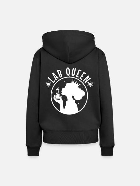 Lab Queen - Frauen Premium Bio Hoodie - Schwarz