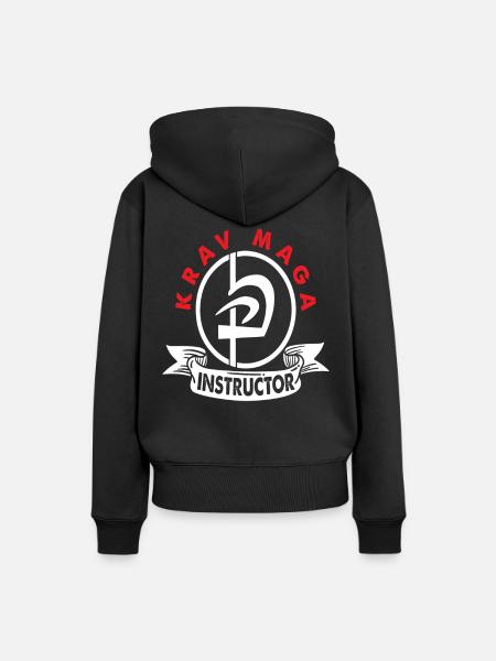 Krav Maga Trainer - Frauen Premium Bio Hoodie - Schwarz