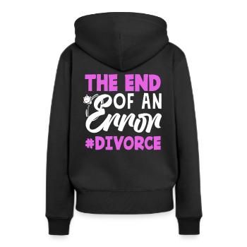 Das Ende Einer Fehlerhaften Scheidung - Frauen Premium Bio Hoodie - Schwarz - Hinten - Julia (174cm)