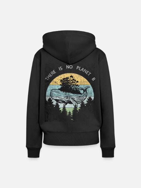 There is No Planet B product for our earth - Women’s Premium Organic Hoodie - black