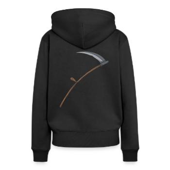 Sense - Sweat à capuche Premium bio Femme - noir - Dos - Julia (174cm)