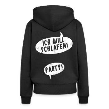 Schwanger Schwangerschaft Lustiger Spruch Baby - Frauen Premium Bio Hoodie - Schwarz - Hinten - Julia (174cm)