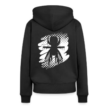 Araignée araignée - Sweat à capuche Premium bio Femme - noir - Dos - Julia (174cm)